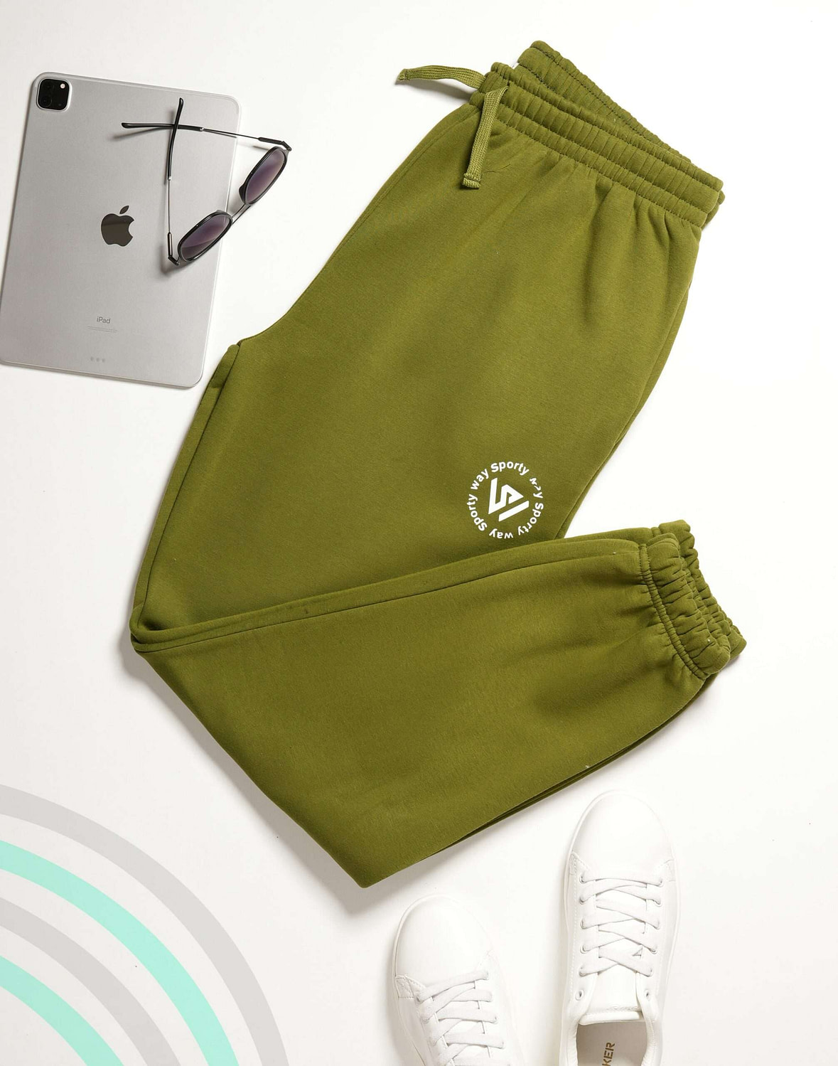 sportyway olive green sweatpant