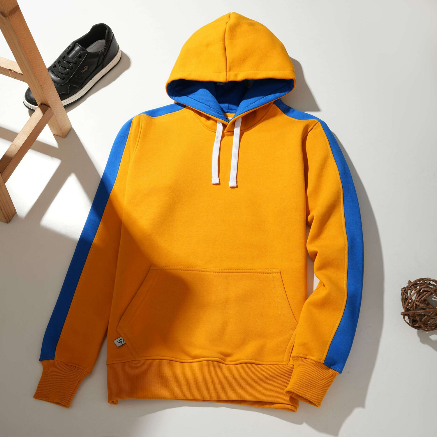 Two colors basic hoodie